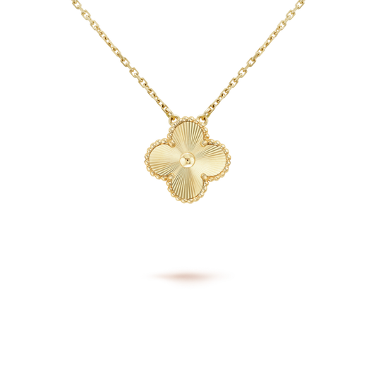[Luna Brilliance]CLOVER 15MM LASER NECKLACE