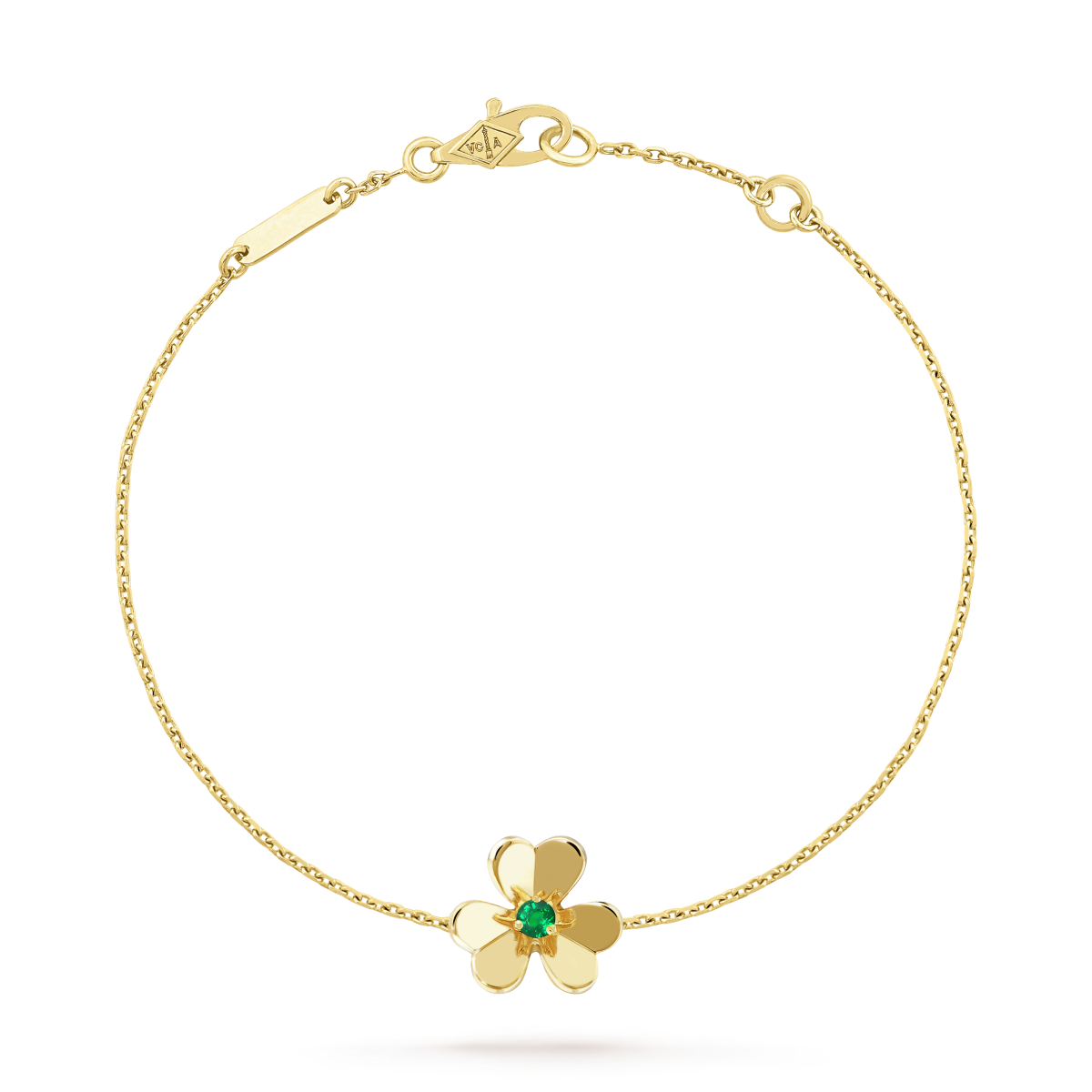 [Luna Brilliance]FRIVOLE GOLD FLOWER PINK MALACHITE BRACELET