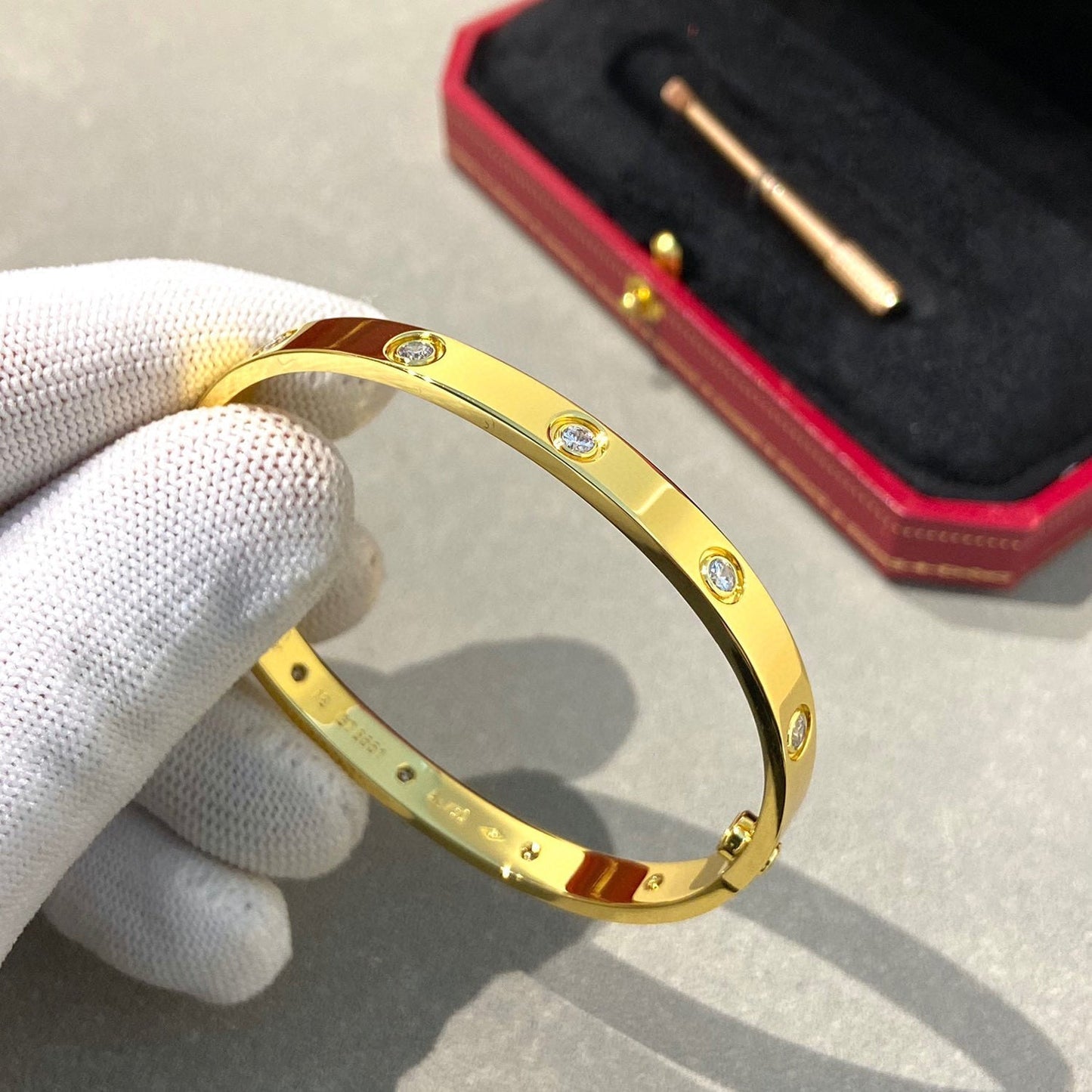 [Luna Brilliance]LOVE BRACELET 6.1MM 10 DIAMONDS
