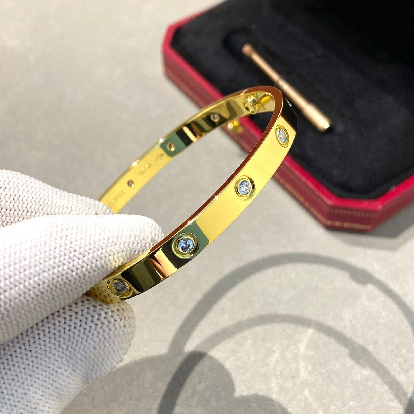 [Luna Brilliance]LOVE BRACELET 6.1MM 10 DIAMONDS