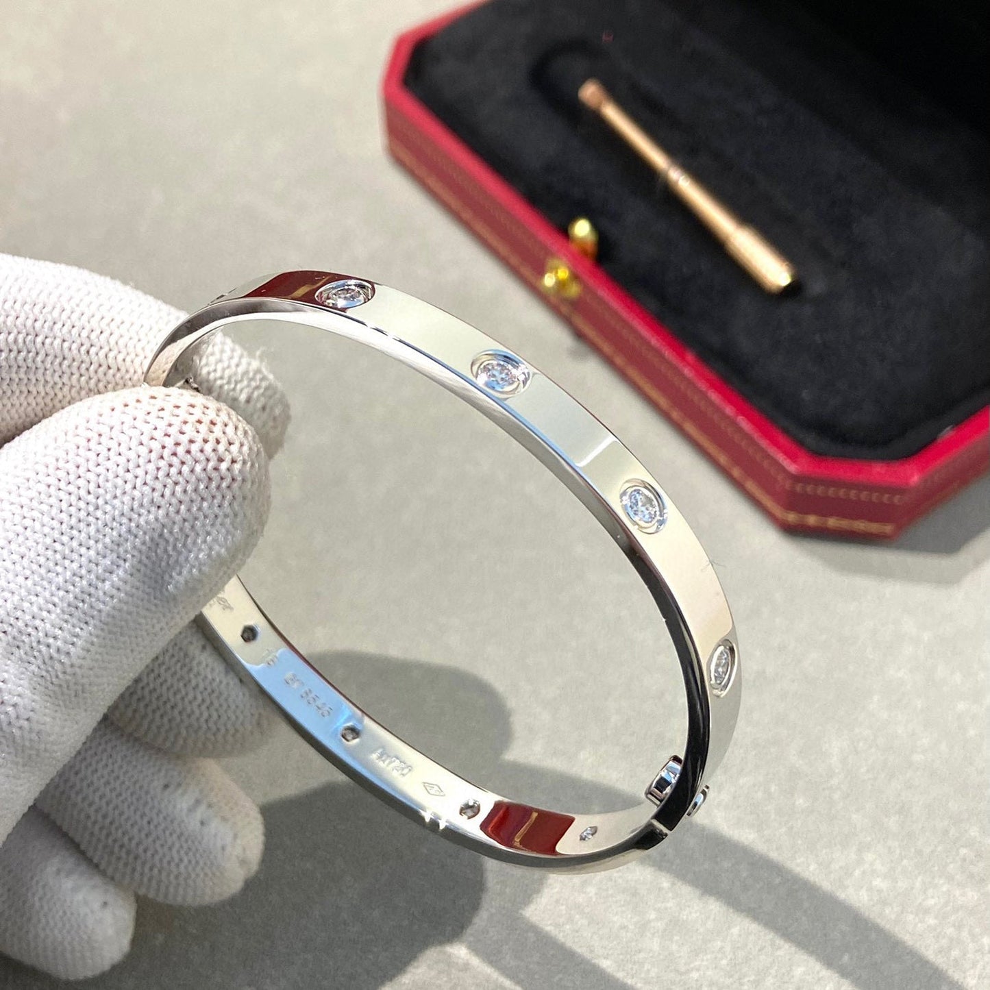 [Luna Brilliance]LOVE BRACELET 6.1MM 10 DIAMONDS