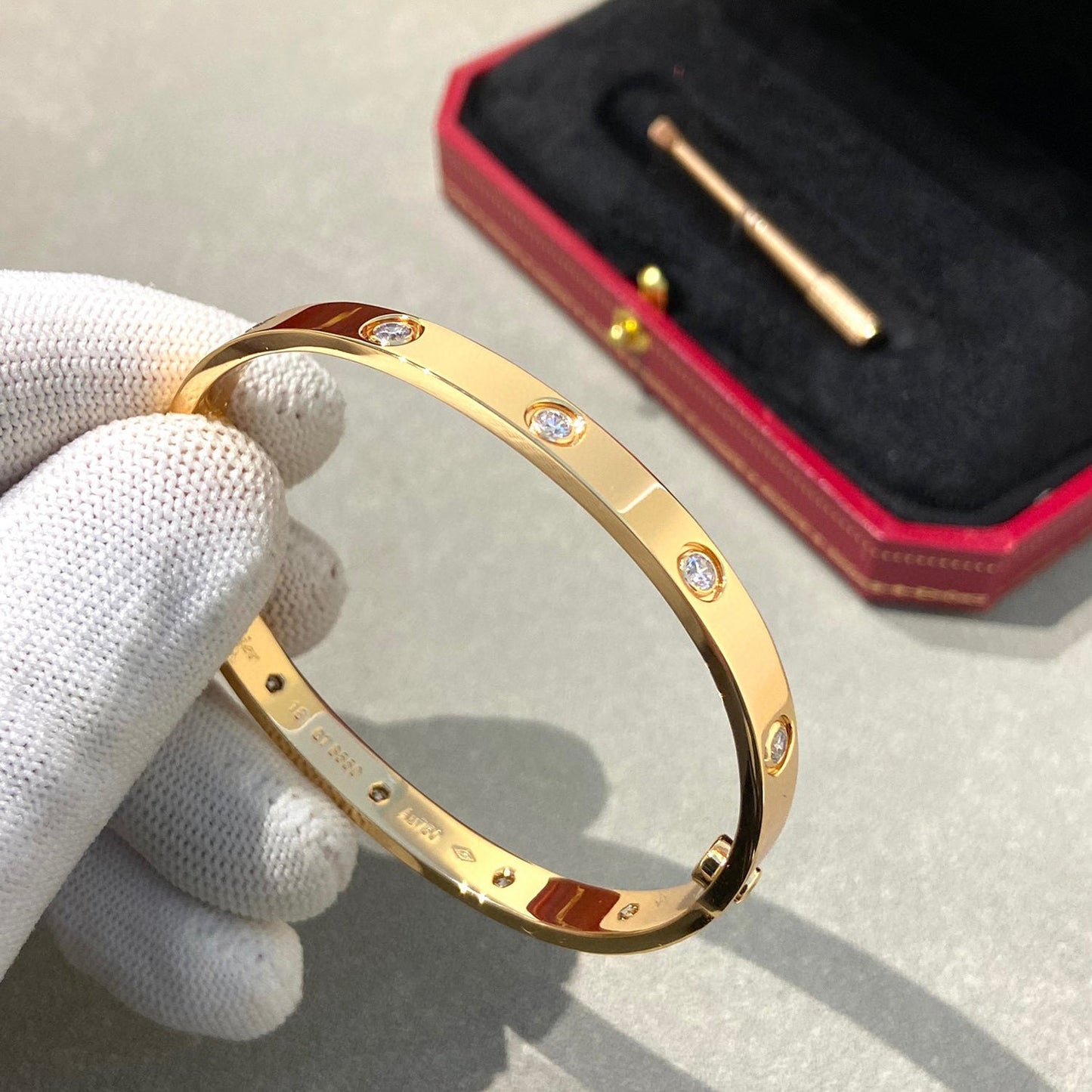 [Luna Brilliance]LOVE BRACELET 6.1MM 10 DIAMONDS