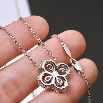 [Luna Brilliance]LOOP NECKLACE FULL MOTIF DIAMOND 16MM MULTIPLE COLORS
