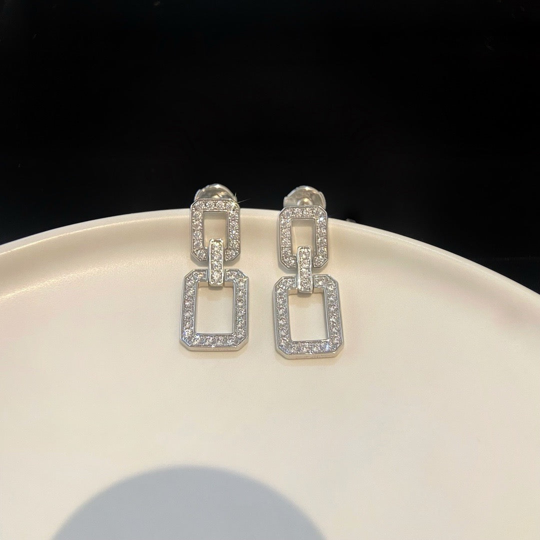 [Luna Brilliance]LINKS MEDIUM EARRINGS DIAMOND