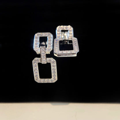 [Luna Brilliance]LINKS MEDIUM EARRINGS DIAMOND