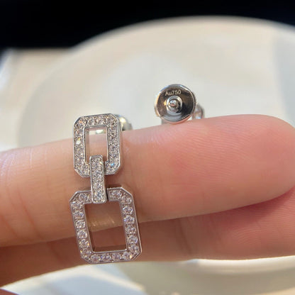 [Luna Brilliance]LINKS MEDIUM EARRINGS DIAMOND