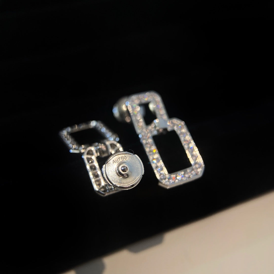 [Luna Brilliance]LINKS MEDIUM EARRINGS DIAMOND