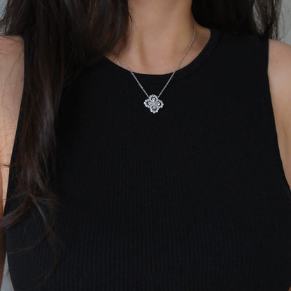 [Luna Brilliance]LOOP NECKLACE FULL MOTIF DIAMOND COMBINATION