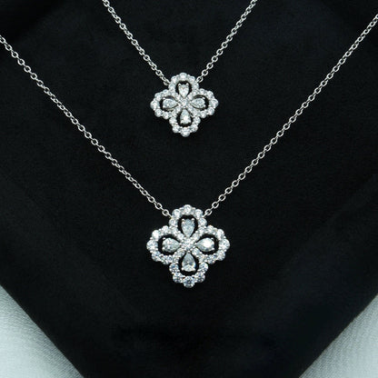 [Luna Brilliance]LOOP NECKLACE FULL MOTIF DIAMOND COMBINATION