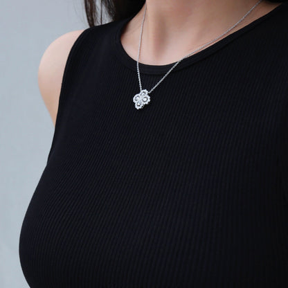[Luna Brilliance]LOOP NECKLACE FULL MOTIF DIAMOND COMBINATION
