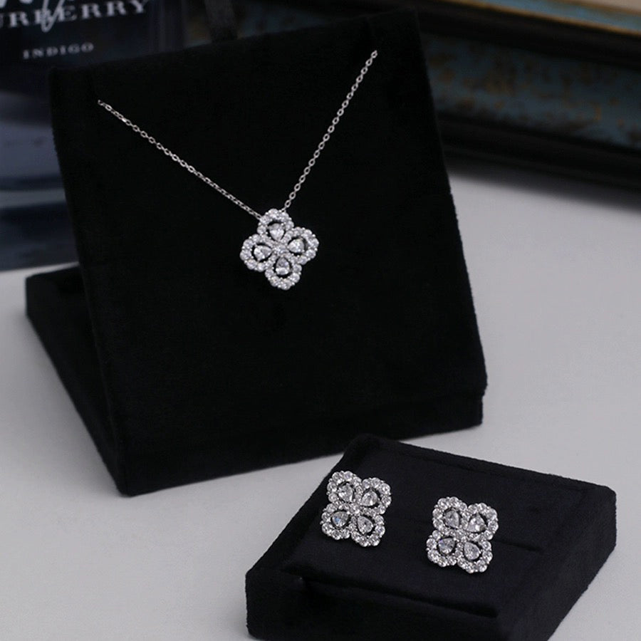 [Luna Brilliance]LOOP NECKLACE FULL MOTIF DIAMOND COMBINATION