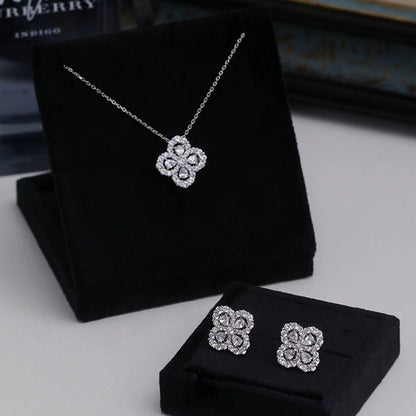 [Luna Brilliance]LOOP NECKLACE FULL MOTIF DIAMOND COMBINATION