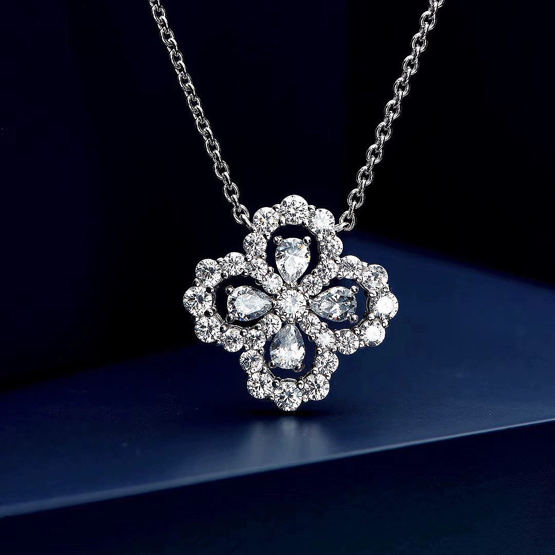 [Luna Brilliance]LOOP NECKLACE FULL MOTIF DIAMOND COMBINATION