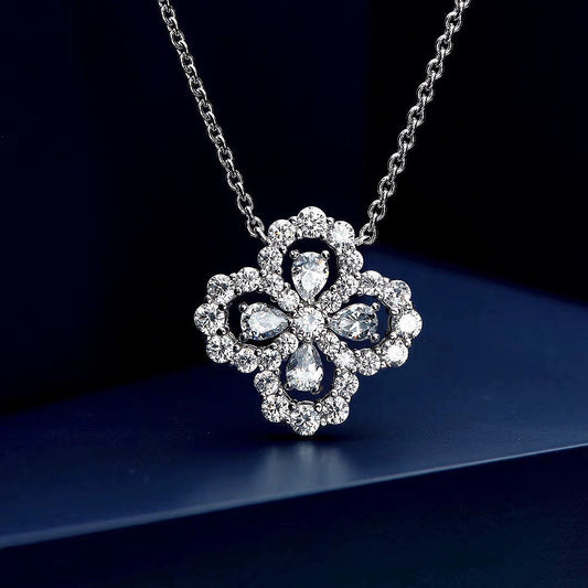 [Luna Brilliance]LOOP NECKLACE FULL MOTIF DIAMOND COMBINATION