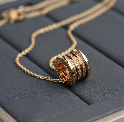 [Luna Brilliance]ZERO 1 PINK GOLD DIAMOND NECKLACE