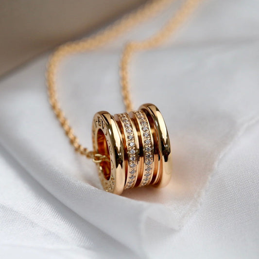 [Luna Brilliance]ZERO 1 PINK GOLD DIAMOND NECKLACE
