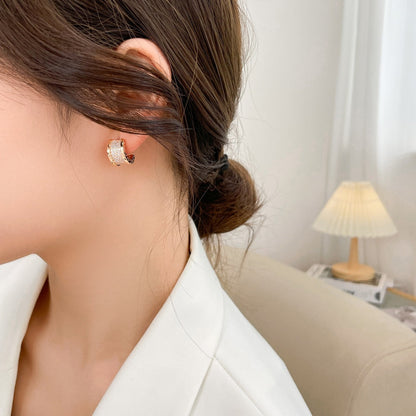 [Luna Brilliance]ZERO 1 DIAMOND PAVED EARRINGS