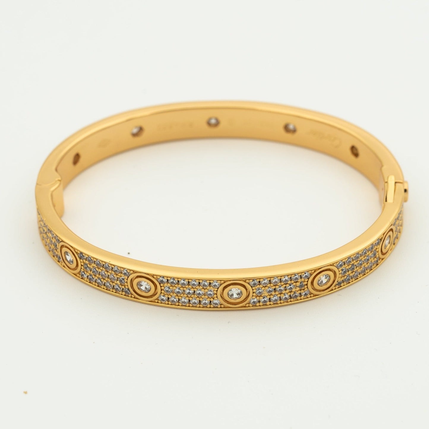 [Luna Brilliance]LOVE BRACELET 6.1MM DIAMOND-PAVED 10 BIG DIAMONDS