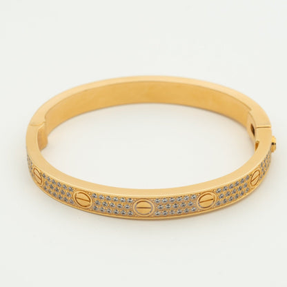 [Luna Brilliance]LOVE BRACELET 6.1MM DIAMOND-PAVED