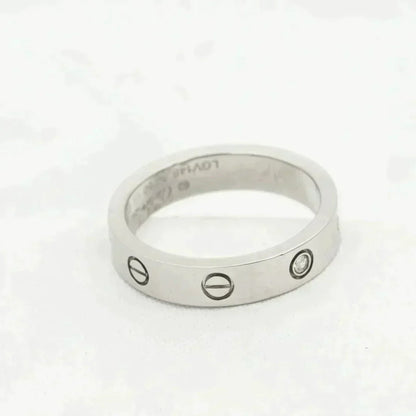 [Luna Brilliance]LOVE RING 4MM 1 DIAMOND SILVER