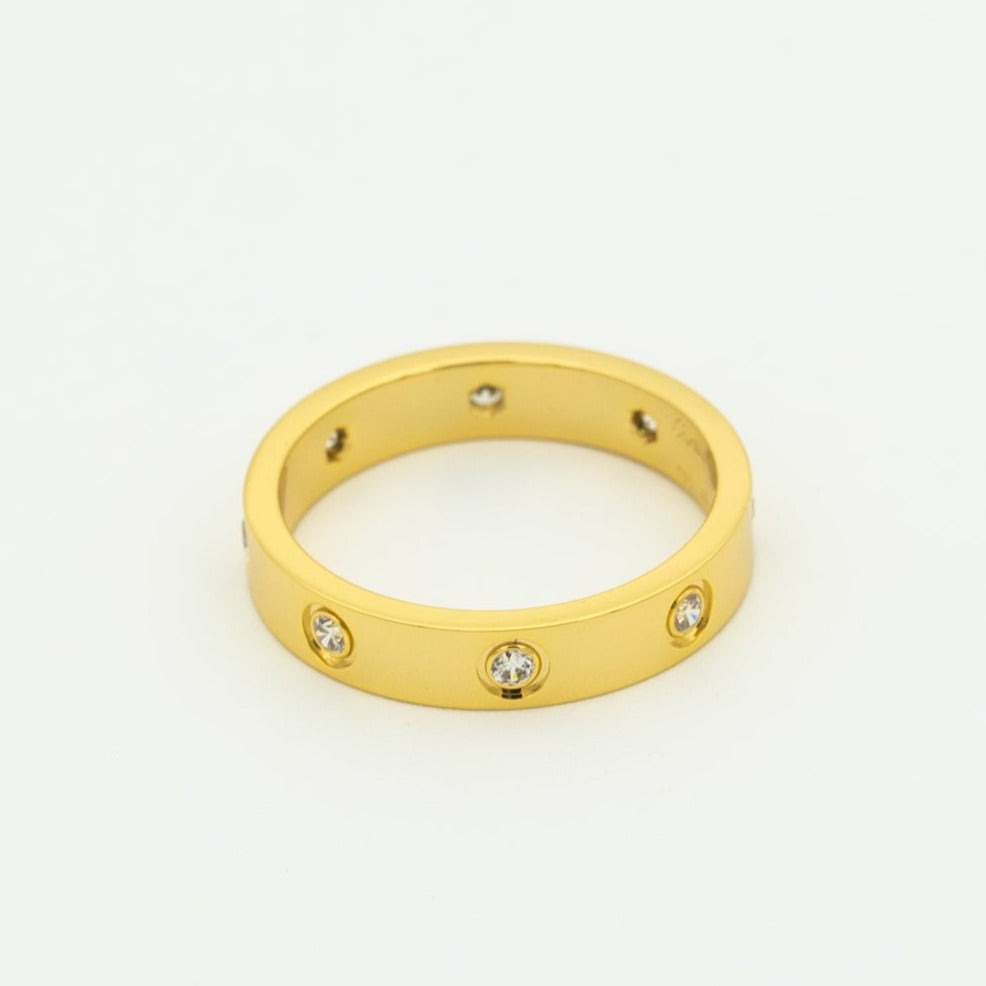 [Luna Brilliance]LOVE RING 3.6MM 8 DIAMONDS