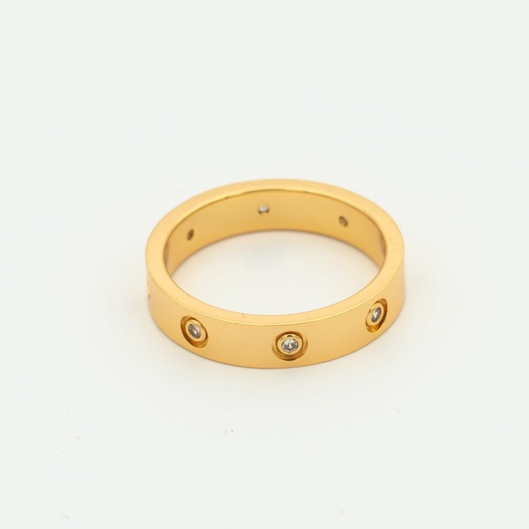 [Luna Brilliance]LOVE RING 3.6MM 8 DIAMONDS