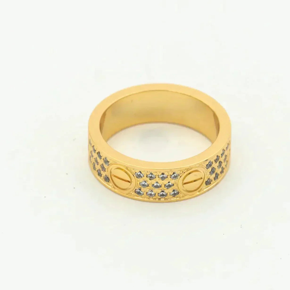 [Luna Brilliance]LOVE RING 5.5MM DIAMONDS PAVED