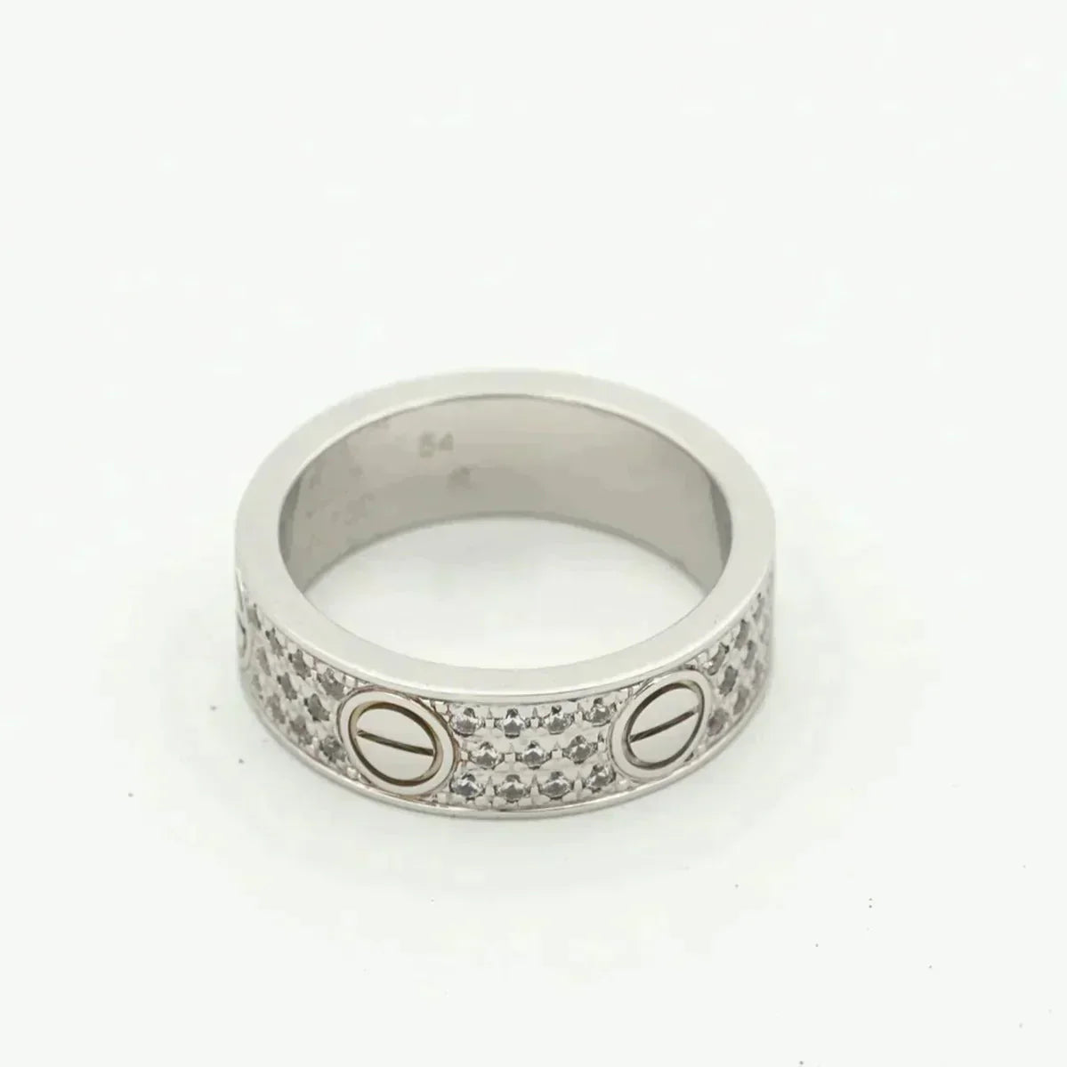 [Luna Brilliance]LOVE RING 5.5MM DIAMONDS PAVED