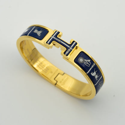 [Luna Brilliance]H BRACELET BLUE CERAMIC