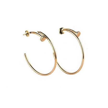[Luna Brilliance]JUSTE EARRINGS GOLD DIAMONDS 1.8MM