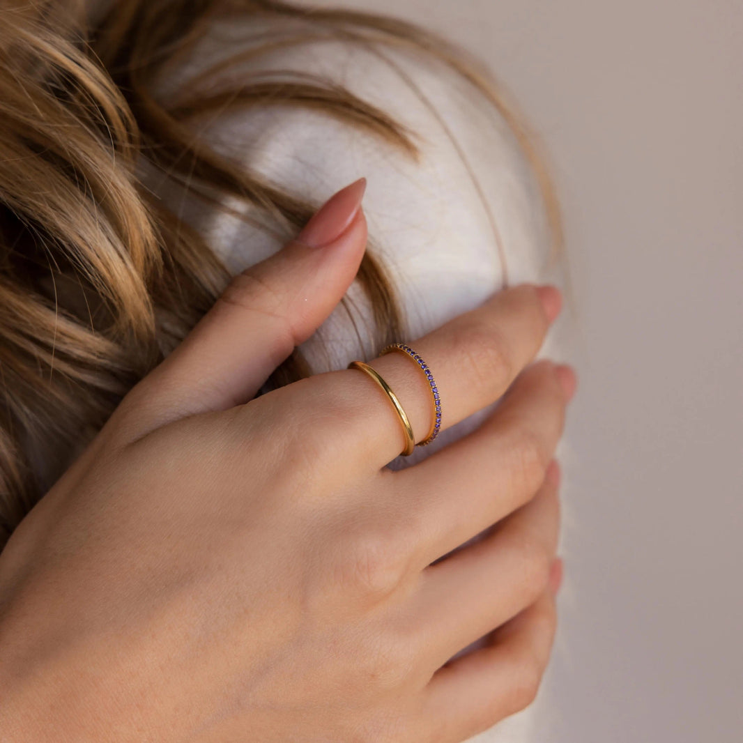 Birthstone Tennis Ring Set