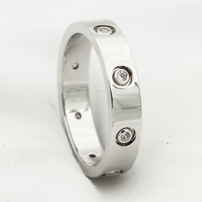 [Luna Brilliance]LOVE RING 3.6MM 8 DIAMONDS