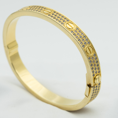 [Luna Brilliance]LOVE BRACELET 6.1MM DIAMOND-PAVED