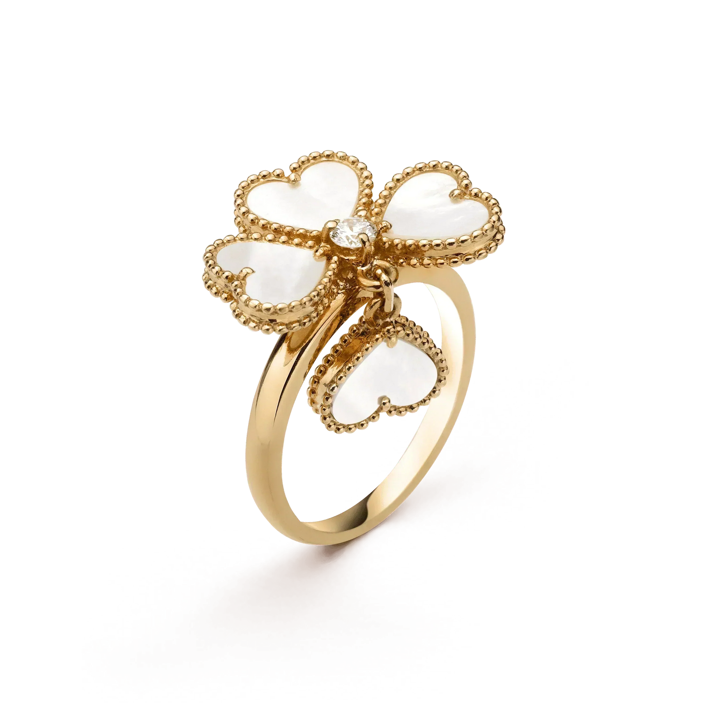 [Luna Brilliance]SWEET CLOVER WHITE MOP RING