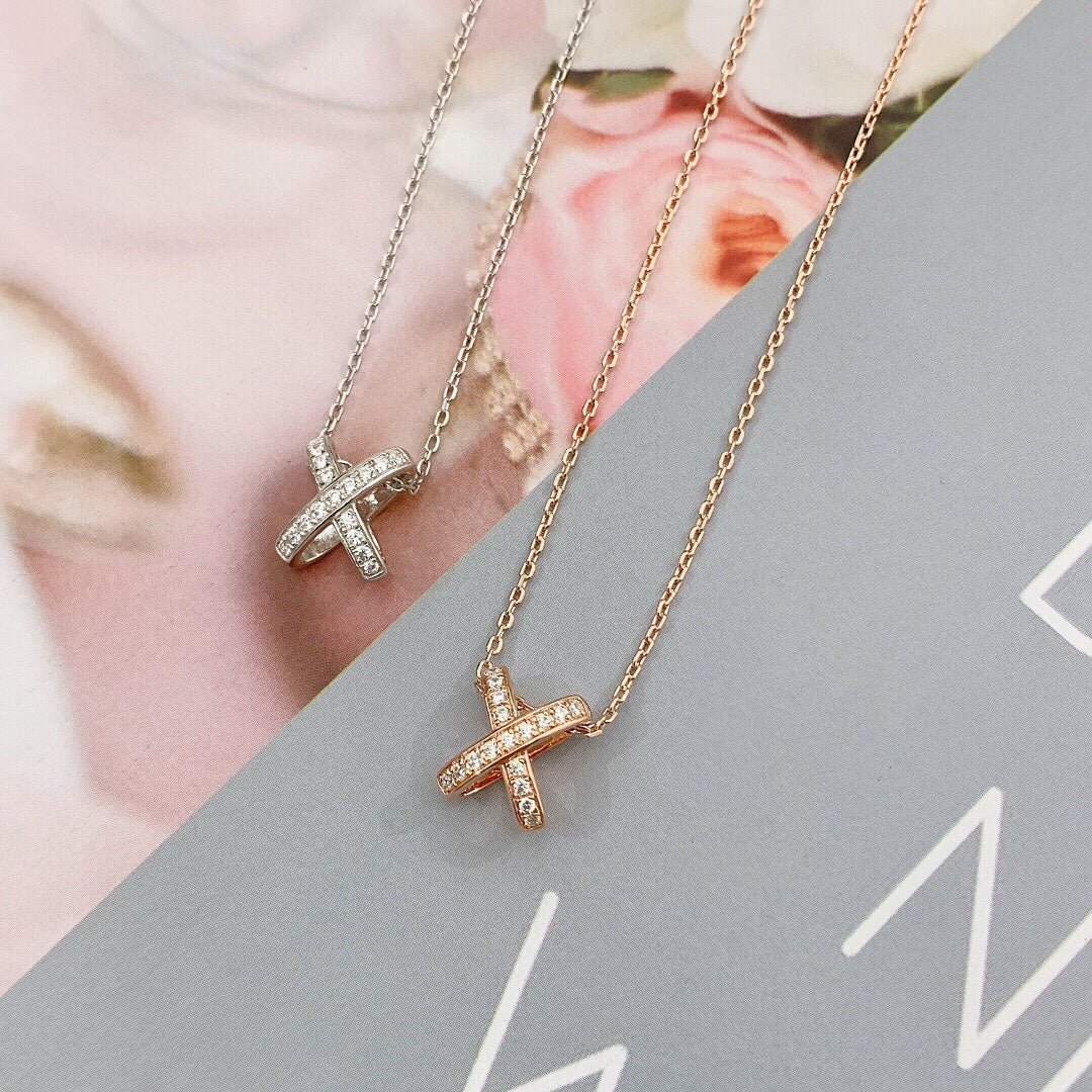 [Luna Brilliance]JEUX DE DIAMOND NECKLACE