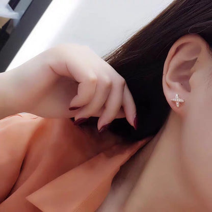 [Luna Brilliance]JEUX DE GOLD DIAMOND EARRINGS