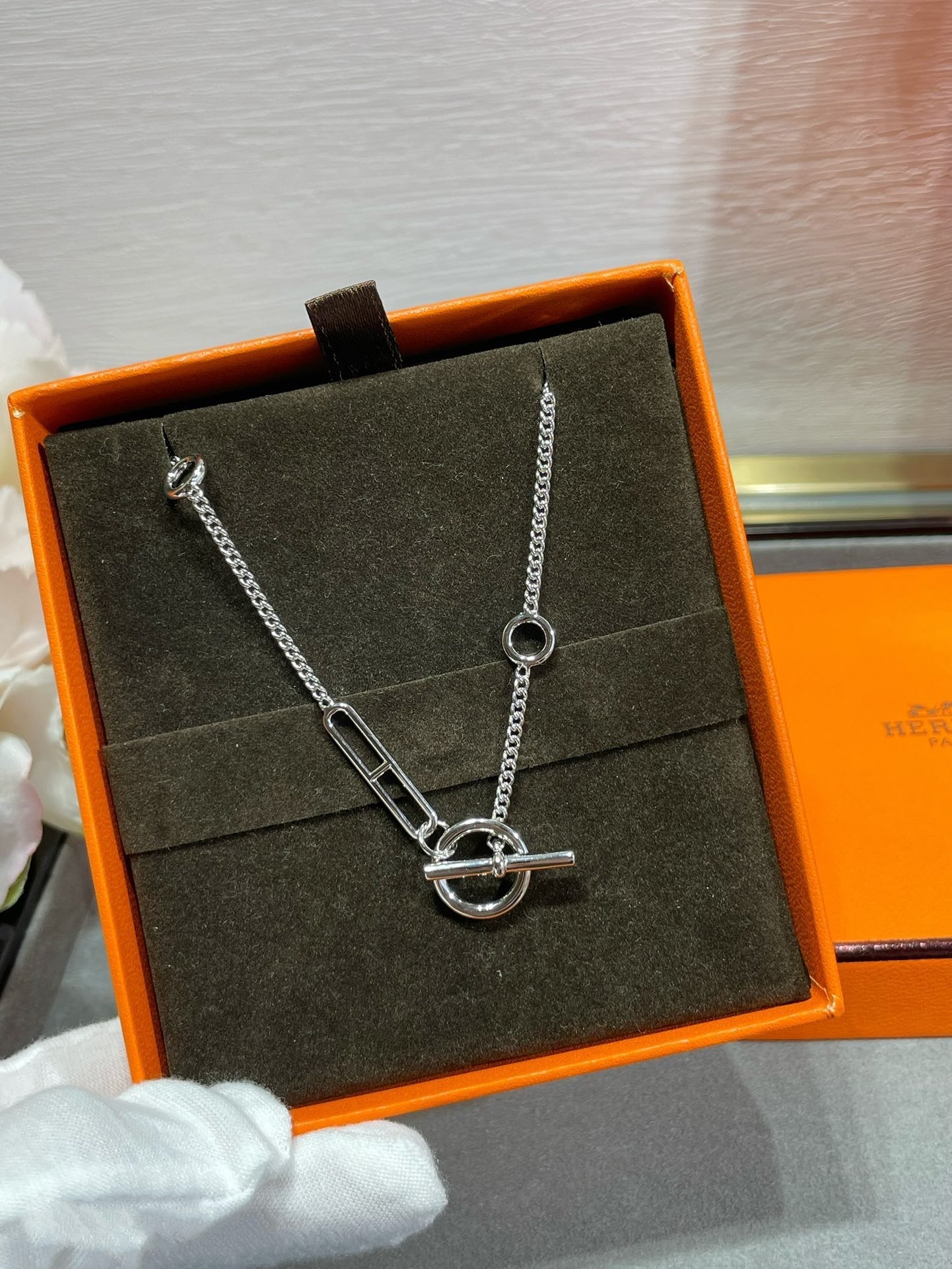 [Luna Brilliance]HM STERLING CHAINE D'ANCRE HEART