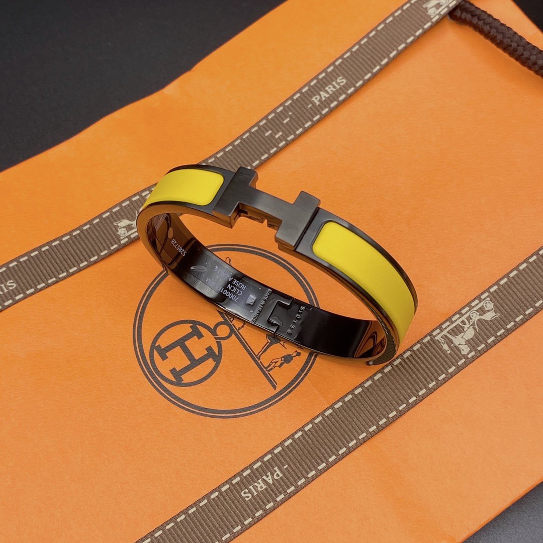 [Luna Brilliance]CLIC HM SO BLACK YELLOW BRACELET