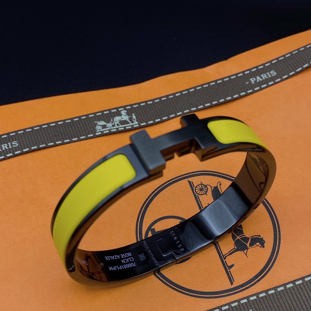 [Luna Brilliance]CLIC HM SO BLACK YELLOW BRACELET