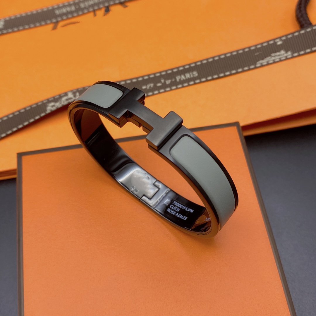 [Luna Brilliance]CLIC HM SO BLACK GREY BRACELET