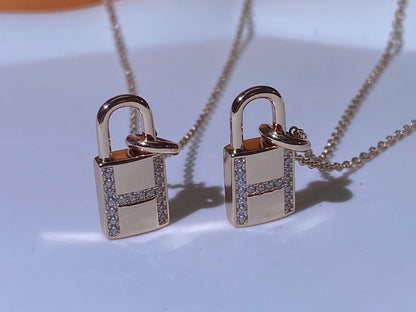[Luna Brilliance]HM ADVANCED NICHE LOCK HEAD NECKLACE DIAMONDS