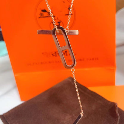 [Luna Brilliance]HM NECKLACE PLATINUM ROSE GOLD DIAMOND