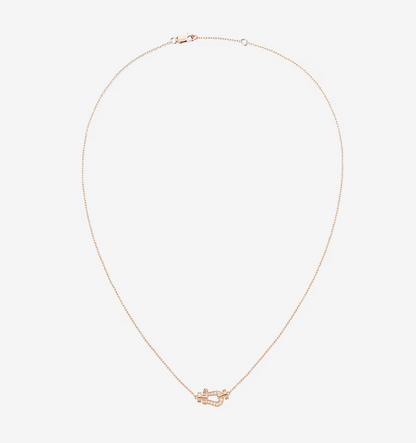[Luna Brilliance]FORCE 10 DIAMOND PINK GOLD NECKLACE MINI MODEL