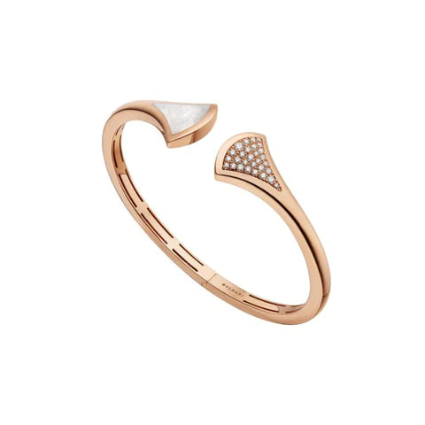 [Luna Brilliance]DREAM BRACELET OPEN PINK GOLD MOP DIAMOND