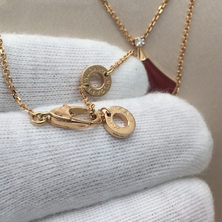 [Luna Brilliance]DREAM NECKLACE CARNELIAN 1 DIAMOND