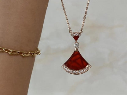 [Luna Brilliance]DREAM NECKLACE CARNELIAN DIAMOND