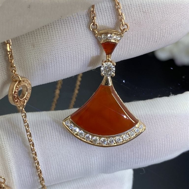 [Luna Brilliance]DREAM NECKLACE CARNELIAN DIAMOND
