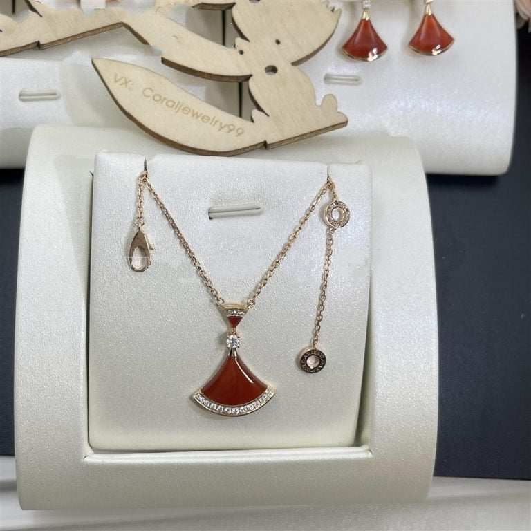 [Luna Brilliance]DREAM NECKLACE CARNELIAN DIAMOND