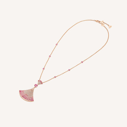 [Luna Brilliance]DREAM NECKLACK DIAMOND PINK GOLD