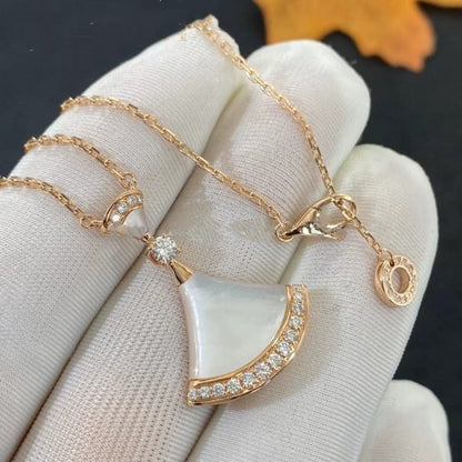 [Luna Brilliance]DREAM NECKLACE MOP PINK GOLD DIAMOND